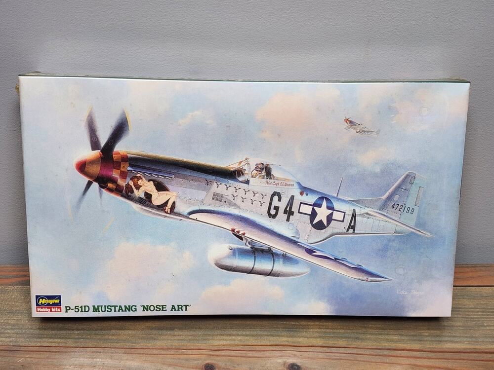 51565 Hasegawa 1/48 P-51D Mustang 'Nose Art' with Silkscreen Deals Model Sealed